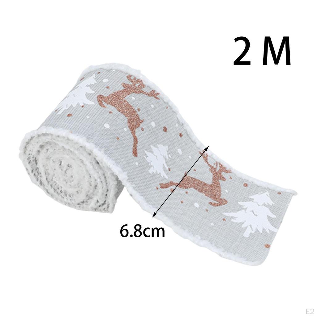 Christmas Ribbon Tree Decoration Crafting Decorative Gifts Wrapping for