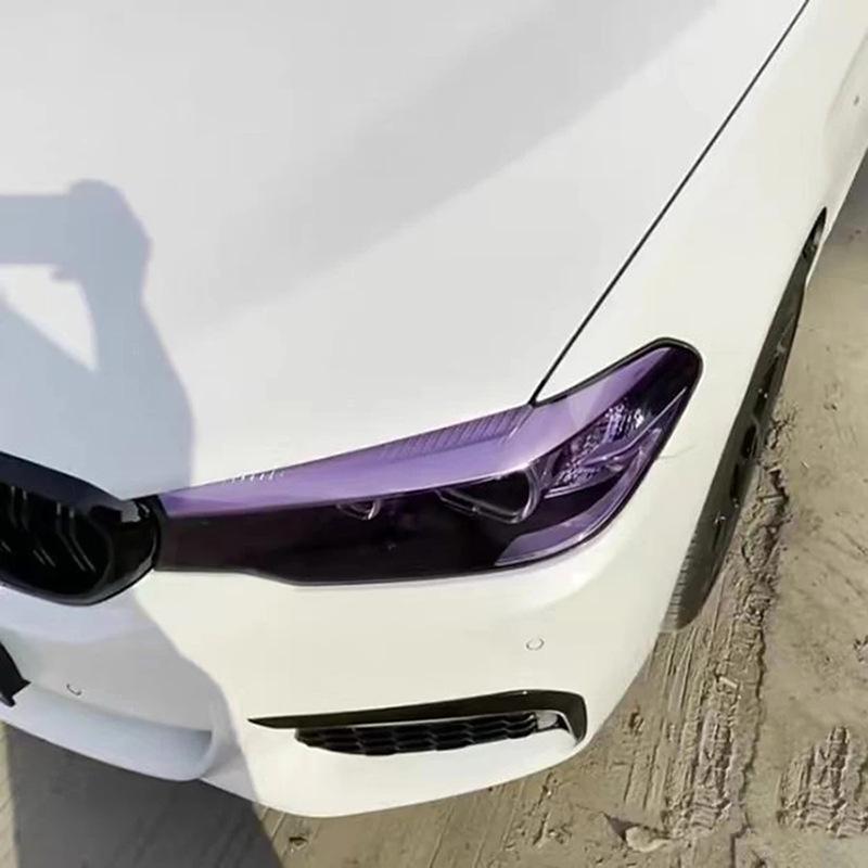 Smoked Black TPU Car Light Film - Self-Healing, Anti-Scratch Headlight & Taillight Wrap