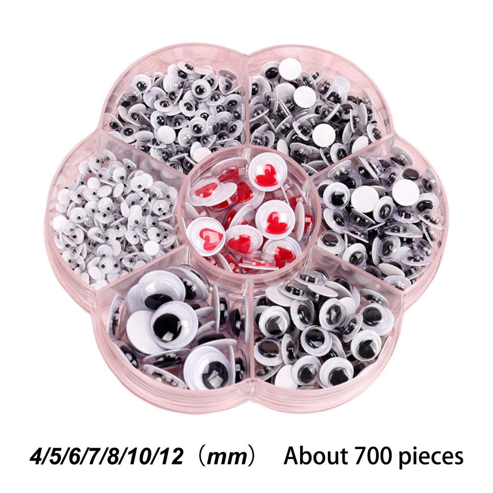 Screative Materials Plastic Small Eye Stickers Toys For Eggs Toys Dolls DIYs Accessory For Home Scrapbook Kids Gift Sticker Tool