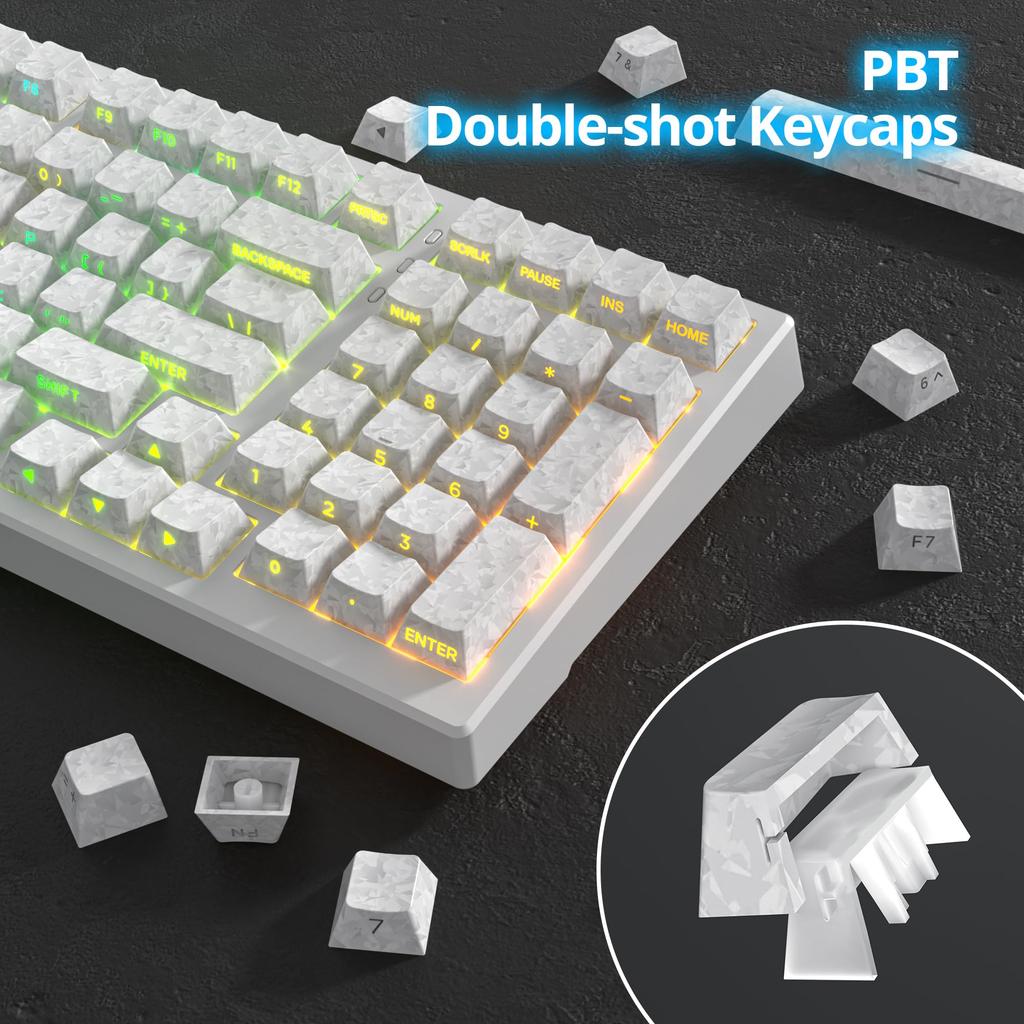 PBT Forged Carbon Cherry 141 ANSI Side Minimalist Carbon Fiber Keycaps for Mechanical Keyboards Fiber Keycaps, Profile, Keys, Layout, Print,