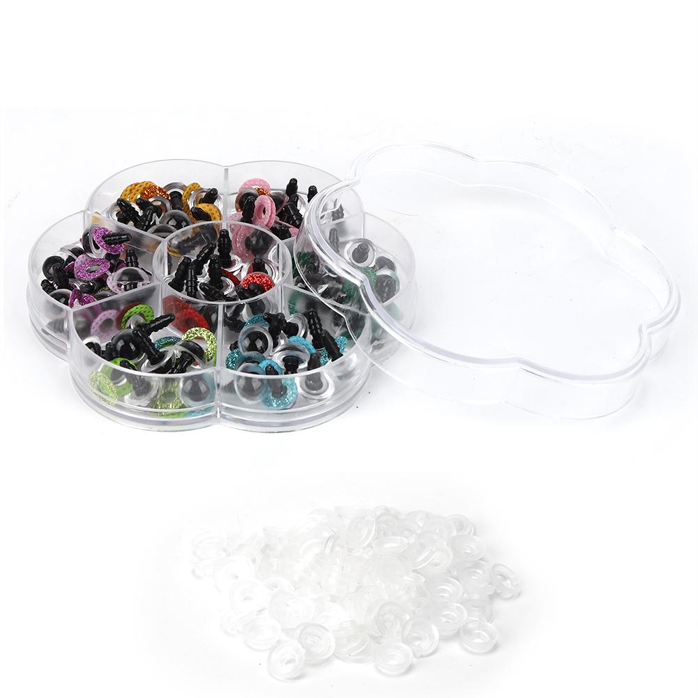 

1 Box Bear Toy Eyes Non Toxic Practical Children DIY Hand Made Accessories 10mm(Flower Shape