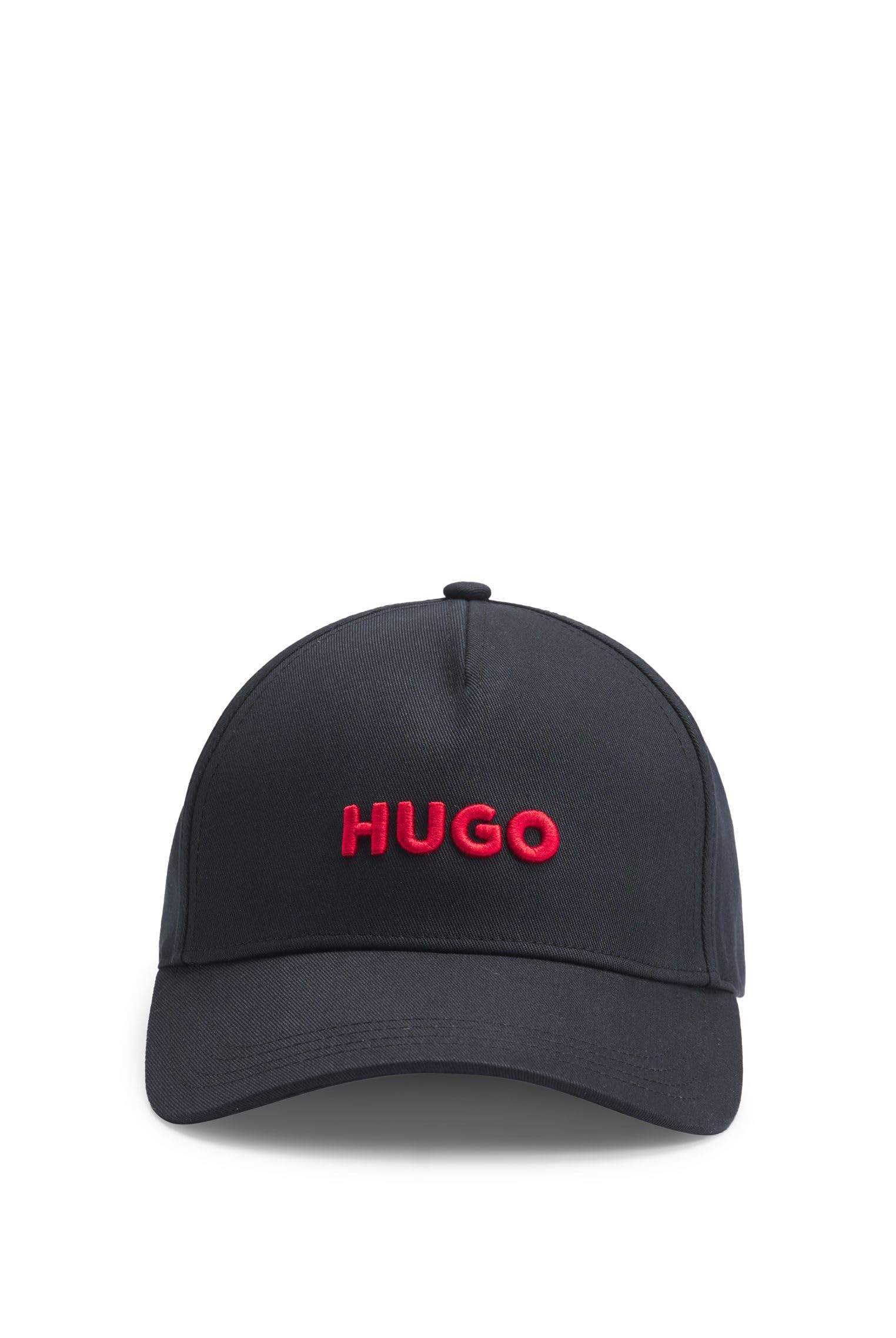 

Кепка из хлопкового твила с логотипом спереди, ОДИН РАЗМЕР, черная [HUGO] и мужская чёрный