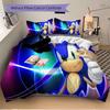 Sonic Hedgehog Thumb Up Print 3Pcs Bedding Setduvet Cover With 2 Bedropillowcase Home Birthday Gift
