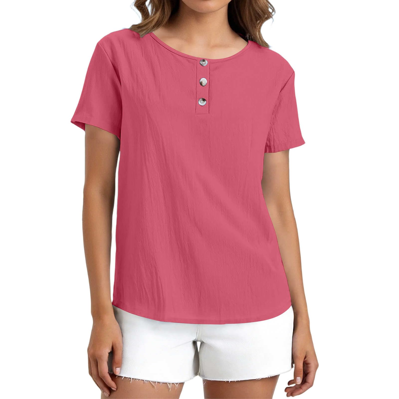 Fashionable women s casual top M красный