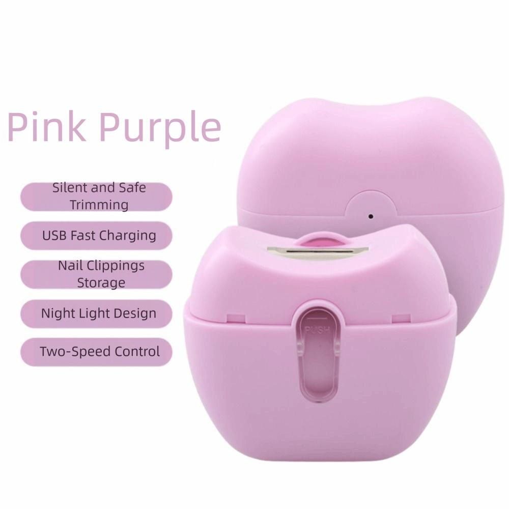 Mini Size Auto-Sensing Electric Nail Trimmer With Light Silent Nail Trimmer  For Adult