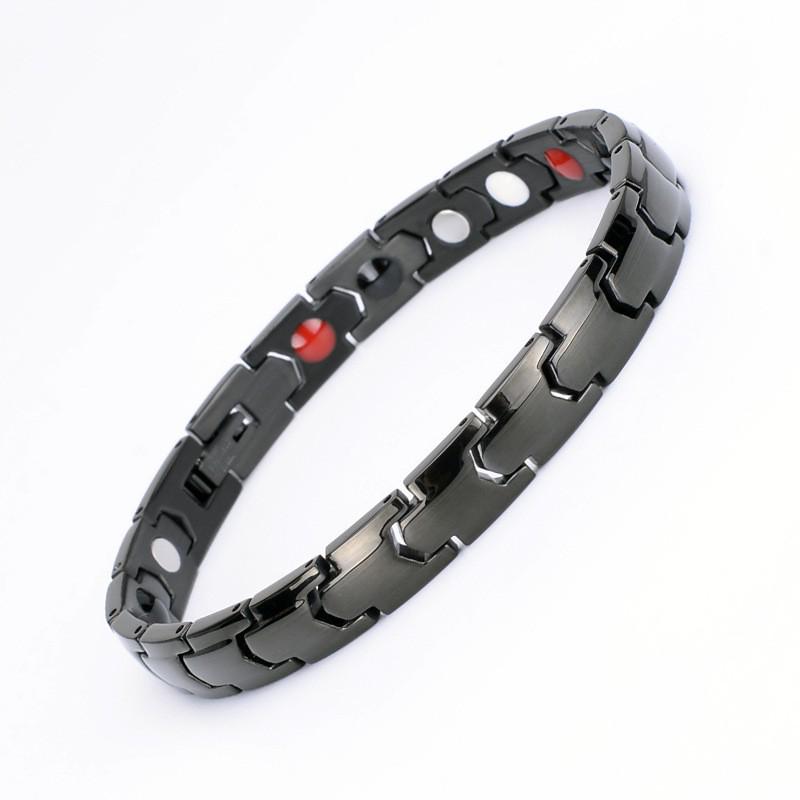 European and American Popular Magnetic Health Bracelet with Pointed Bottom, Vacuum Plated, Anti-Radiation & Anti-Fatigue.
