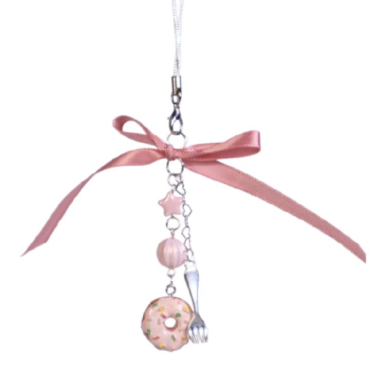 Elegant Beaded Mobile Phone Lanyard Handmade Beaded Keyring Accessory for Women