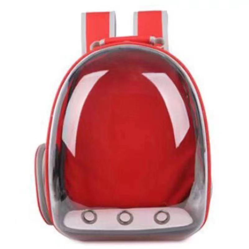 Panoramic Pet Backpack: Portable, Transparent Double Shoulder Carrier for Cats