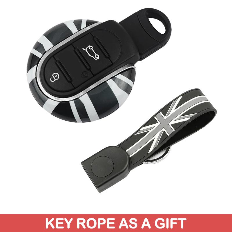 Car Key Case Cover Chain Shell Decorative Protection Fob Holder For Mini Cooper F54 F55 F56 F60 One D S Clubman Accessories