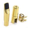 ERYUE 7C Mouthpiece, 7C Tenor Saxophone Mouthpiece, Musical Instrument Accessory, Brass Material, Reed Cap, Buckle Patch Included