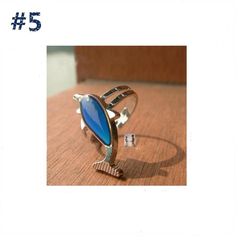 

Милое мультяшное кольцо-украшение в форме животного и растения, меняющее цвет в зависимости от температуры, с регулируемым размером 5