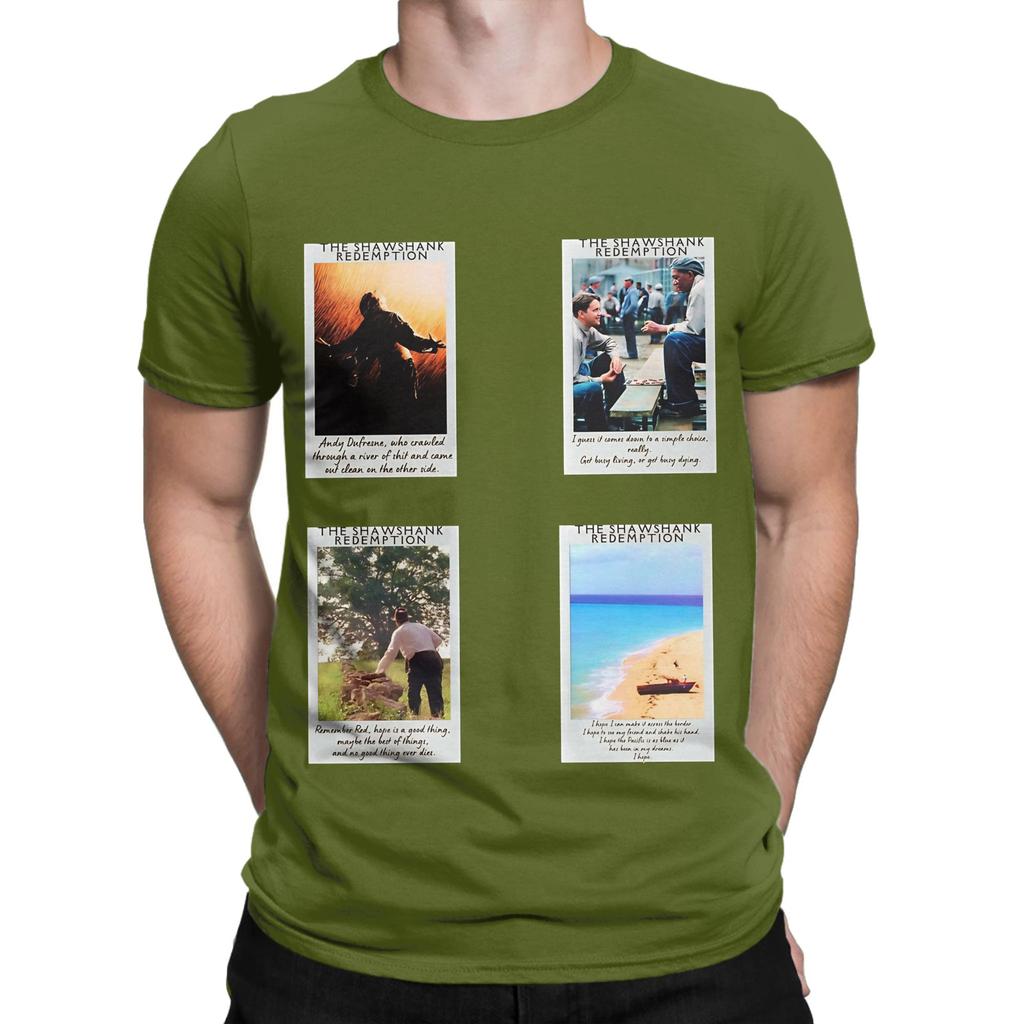 The Shawshank Redemption HD Sticker Funny 100 Cotton TShirt The Shawshank Redemption Tops Tees For Unisex