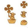 Statue Feng Shui Metal Artwork Rotary Windmill Figurine Table Centerpiece Sculpture Suitable for