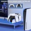 For PS5 Controller Charger DualSense Charging Station Dual Charging Dock Charger Stand for PlayStation5 Wireless Game Controller