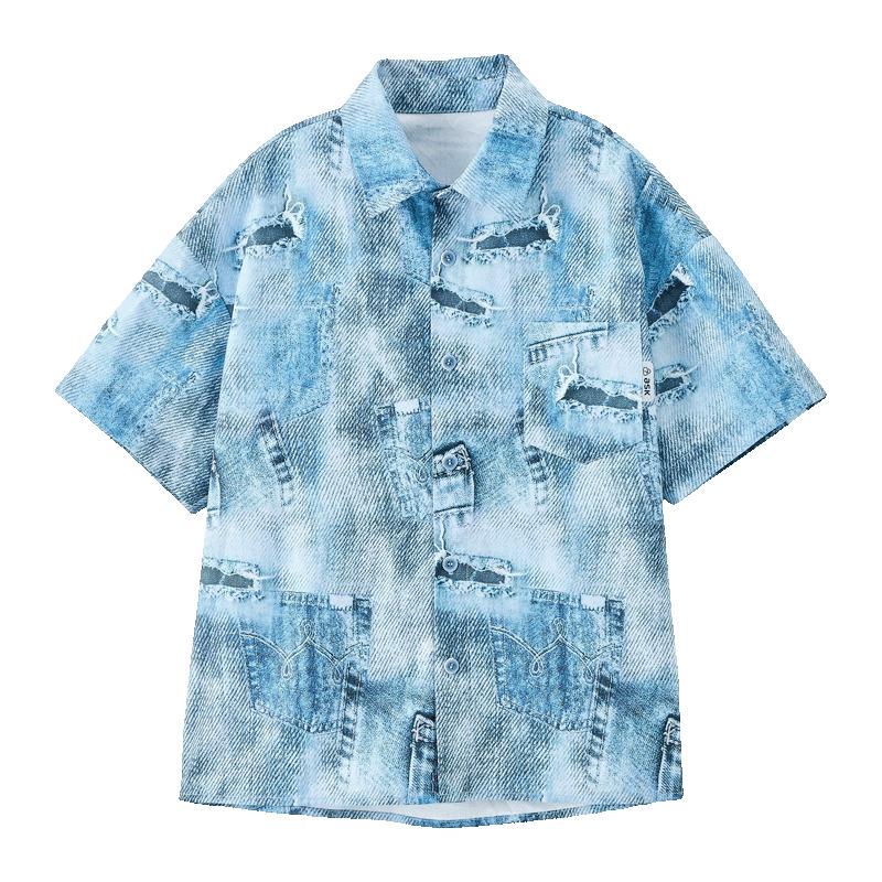 

ASK JUNIOR Boys Summer Short Sleeve Collared Shirt 130