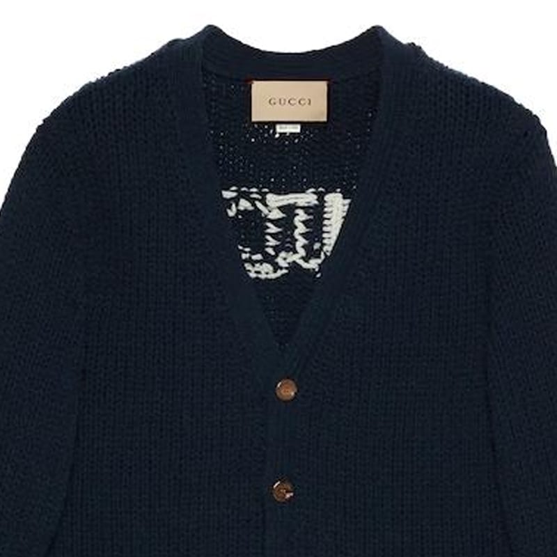 Gucci FW23 Sweater Men's Dark Blue 761541-XKDK4-4492
