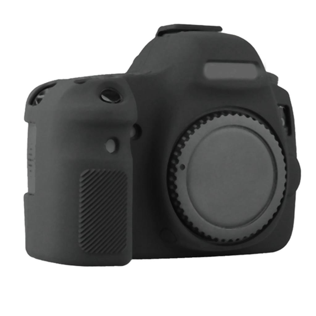 Soft Silicone Camera Case Protective Cover Skin for Canon 6D (Black)