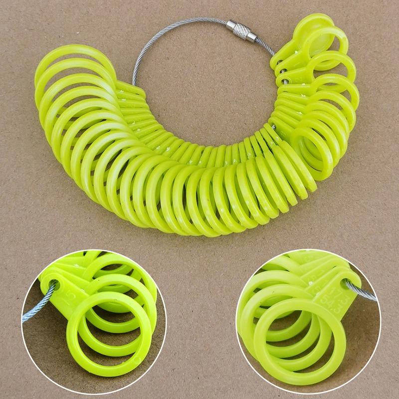Plastic Rings Jewelry Finger Size Measuring Tool Detachable Ring Size Ring Measuring Jewelry Equipment New 2025