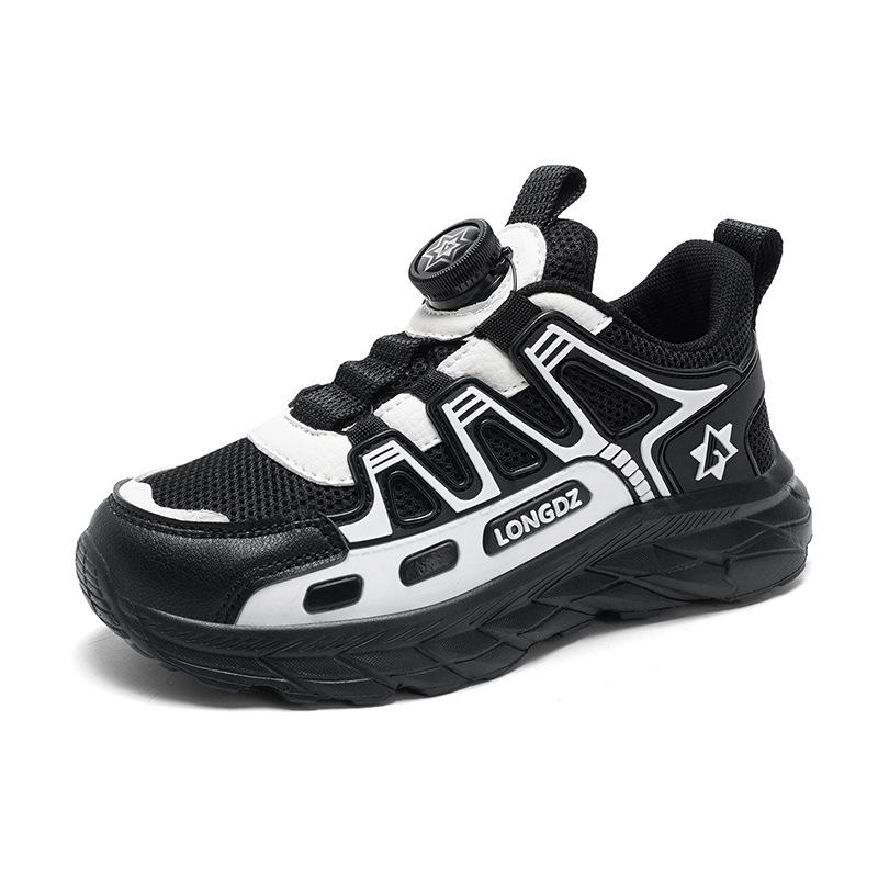 

Children s shoes boys and girls 2025 spring and autumn new mesh breathable student soft-soled sports shoes medium and older children s running shoes 28