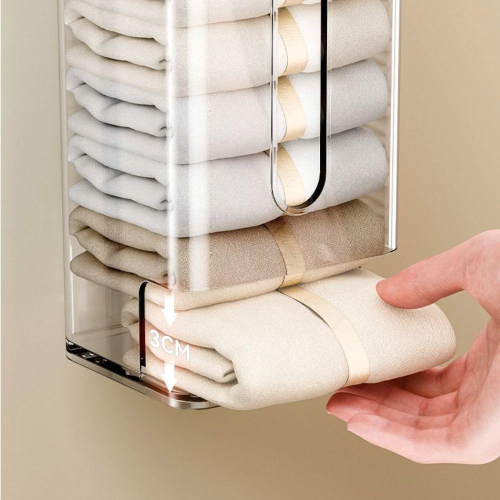Wall-Mounted Suction Cup Storage Box Dustproof Underwear Storage Box Garbage Bag Dispenser
