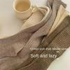 Women Long Socks Cashmere Women Boot Solid Wool Thigh Stocking Skinny Casual Cotton Over Knee-High Fluffy Female Long Knee Sock