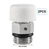 2Pcs Radiator Bleed Valve 1/2 Inch 1/4'' 3/8'' Brass Automatic Bleed Valve Drain Valve With Plastic Head For Heating Systems