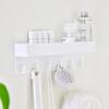Quality with Shelf Key Holder Wall Mounted Space Saving Key Storage Rack with 6 Hooks Bathroom Storage Rack Bathroom