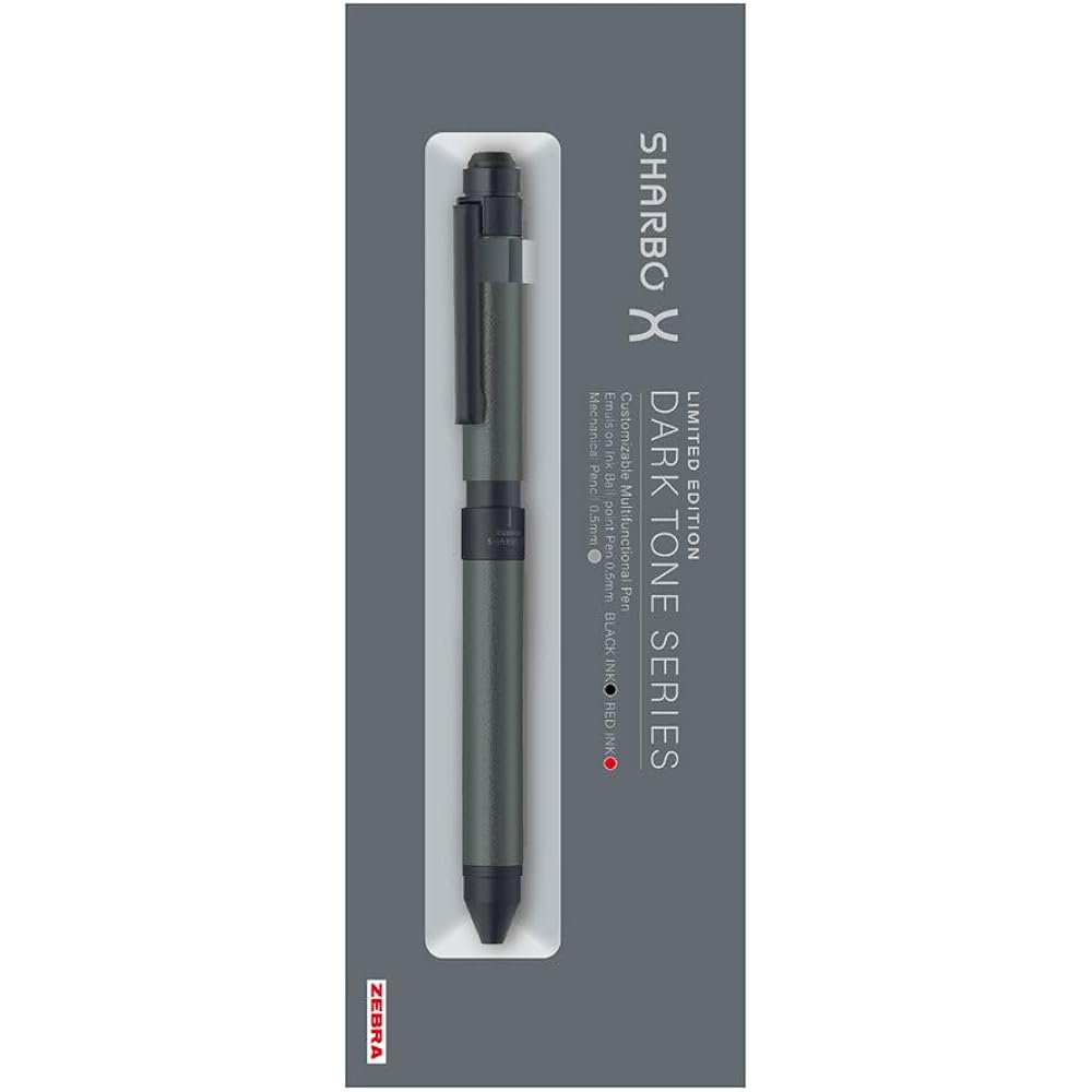 Zebra SB14-DA-DGR Multi-function Pen Sharbo X ST3 Limited Dark Tone Series Dark Gray