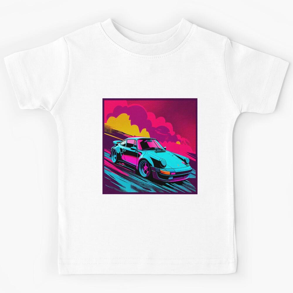 Retro Synth Wave 911 Kids T-Shirt 110