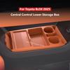For Toyota Bz3X 2025 Central Control Lower Storage Box Silicone Waterproof Control Armrest Lower Organizer Tray Auto Accessories