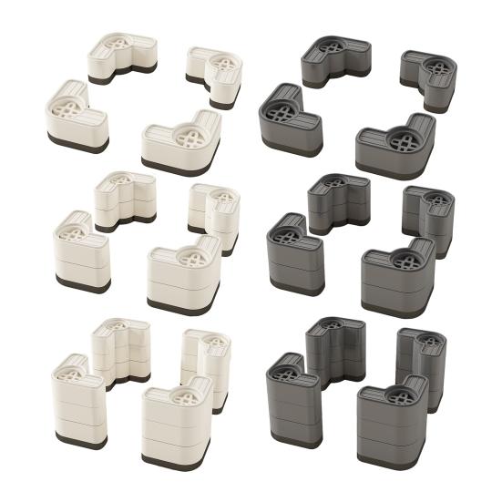 4Pcs Washing Machine Anti Vibration Pad Noise Reduction Shock Absorbing Feet