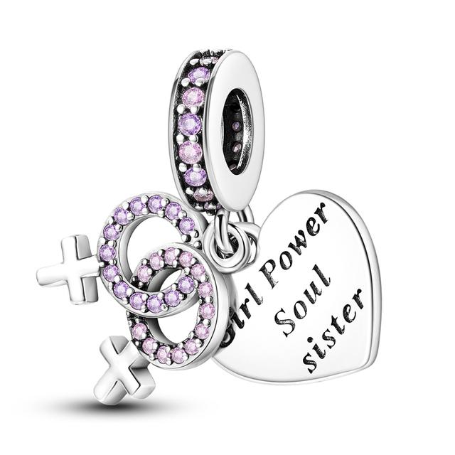 FGT Little House Sweet Home Charm per braccialetti Collane Compatibile con Pandora Charms Bracciali Oro Argento Due Colori Regalo per Figlia, Ragazze, Zirconia cubica, Nessuna pietra preziosa