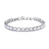 Super Flash Zircon Bracelet 6mm Multicolor Optional Jewelry Bracelet Platinum Plated Ladies Diamond Bracelet