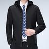 Men's Detachable Hooded Windproof Business Casual Jacket