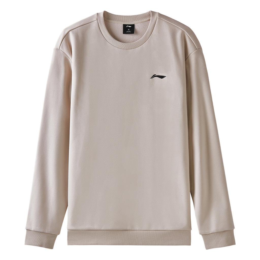 Li-Ning Casual Simple Comfortable Round Neck Loose Fit Pullover Sweatshirt Unisex sweatshirt AWDVG81-3