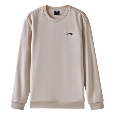 Li-Ning Casual Simple Comfortable Round Neck Loose Fit Pullover Sweatshirt Unisex Sweatshirt AWDVG81-3