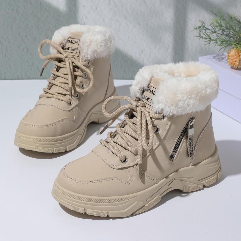 Winter Damen Schneestiefel Warm Leicht Lässig High-Top Schuhe Plateau Stiefeletten Übergröße Neu Outdoor De Mujer
