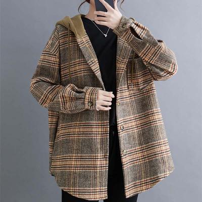 Casaco para Mulheres Espessado Outono Inverno Corta-vento Oversize Impermeável Casaco Casual