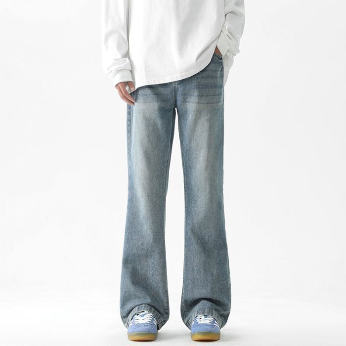 Mingge | Spring and Summer New Micro-pull Jeans Men's American High-street Trendy Brand Ruffian Handsome Casual Versatile Trousers