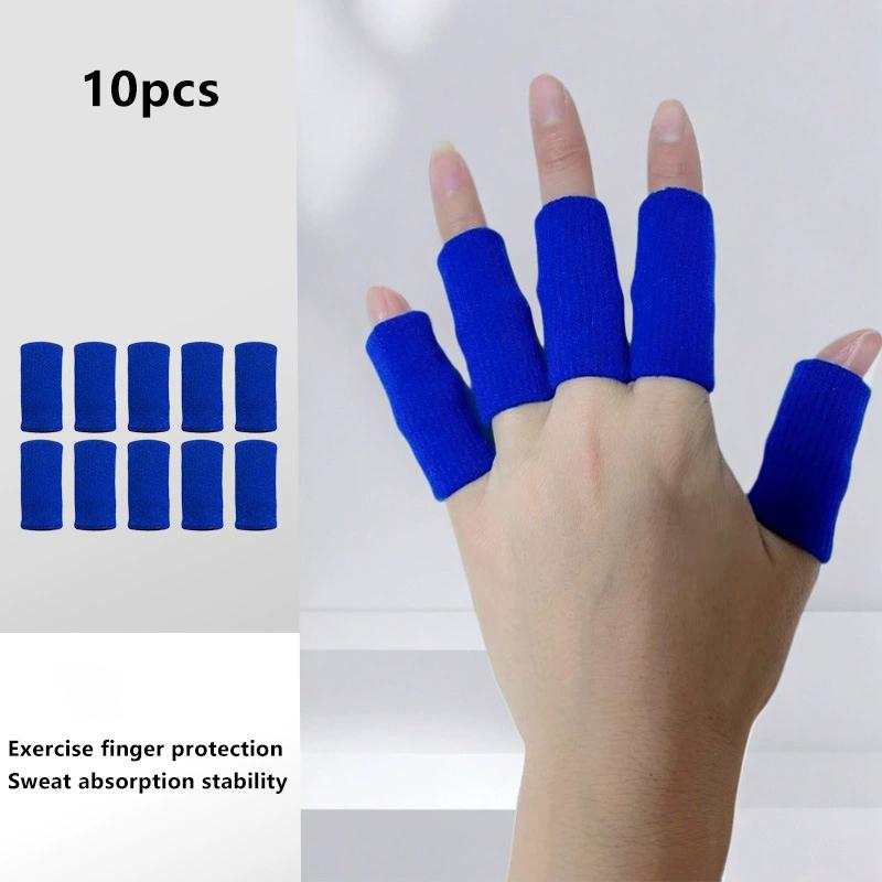 Finger Protective Sleeves for Sports - Breathable Elastic Finger Protectors for Basketball, Volleyball, Gym Workouts