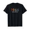 Retro 57 Years Vintage 1966 Limited Edition 57th Birthday T Shirt Black Vintage Breathable Streetwear Casual