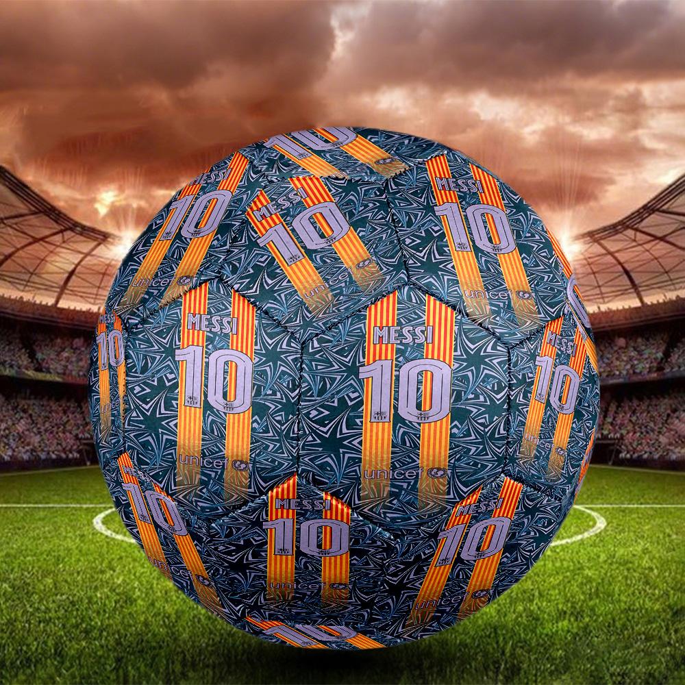 Lionel Messi Aufdruck Größe 5 Fußball, Standard Spielball für Sportspiel und Teamtraining, Ideales Geschenk für Fußballfans