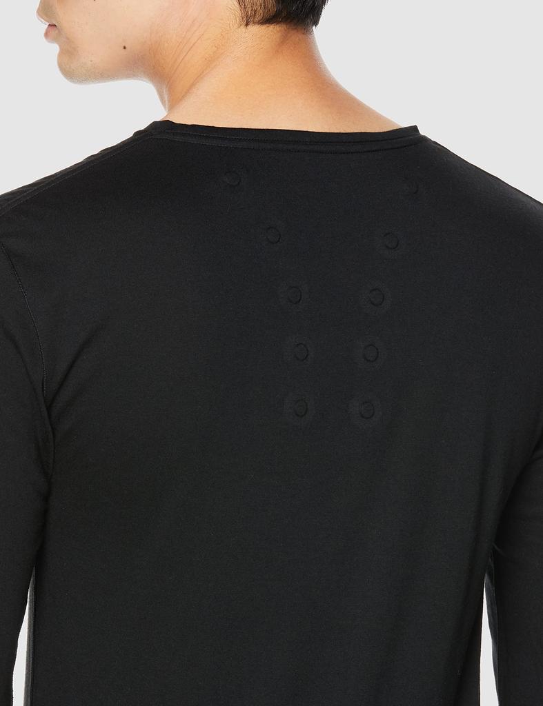Colantotte Lesno MAGNE Recovery Shirt, Long, Black, Size L (approx.) Length 750mm x Width 485mm x Hem Width 485mm x Sleeve Length 560mm