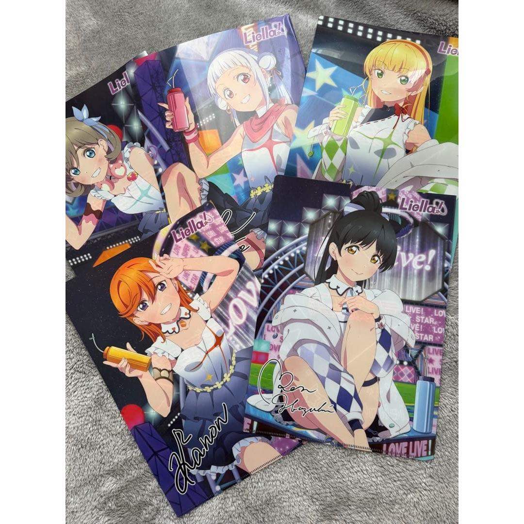 Love Live Seven Collaboration Clear File Set of 5