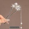 Elegant Pearl U-shaped Hairpin for Women - New Chinese Style Updo Accessory 2025