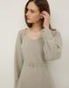 GIEMAR Squareneck H Line Dress (Belt Set) 2Colors Square Neck H-Line Dress Belt Set Two Colors