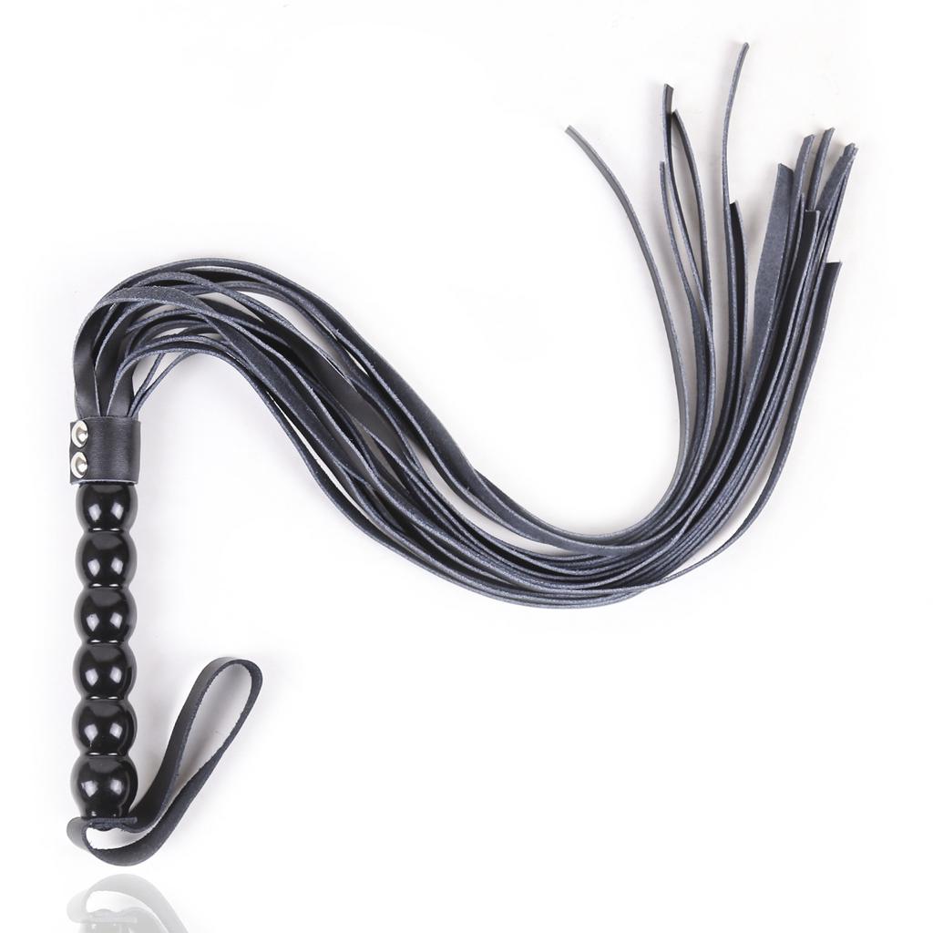VaHppy Adult Sex Toys SM  Products Whip 63CM 90g PU Queen Tease Couple Flirting Spanking Tassel Tail Delicate Gourd Handle