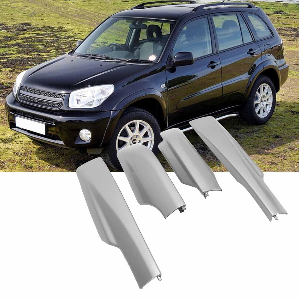 4PCS Roof Rack Cover Plastic Car Accessories Easy To Install Roof Luggage   Rail Rack Replacement for