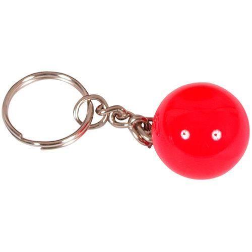 Porte-clés - ARAMITH - Bille de billard - Rouge - Design amusant - Idéal comme cadeau