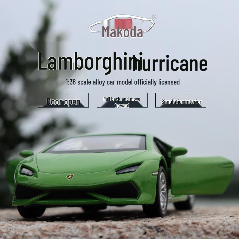 

Boxed Ma Ke Da 1:36 Lamborghini LP610 Little Bull Hurricane Alloy Car Model Toy